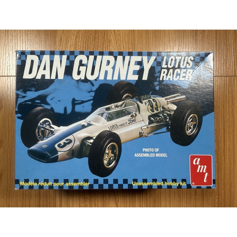 AMT Dan Gurney Lotus Racer 1/25 Model Kit AMT1288 Started Partially